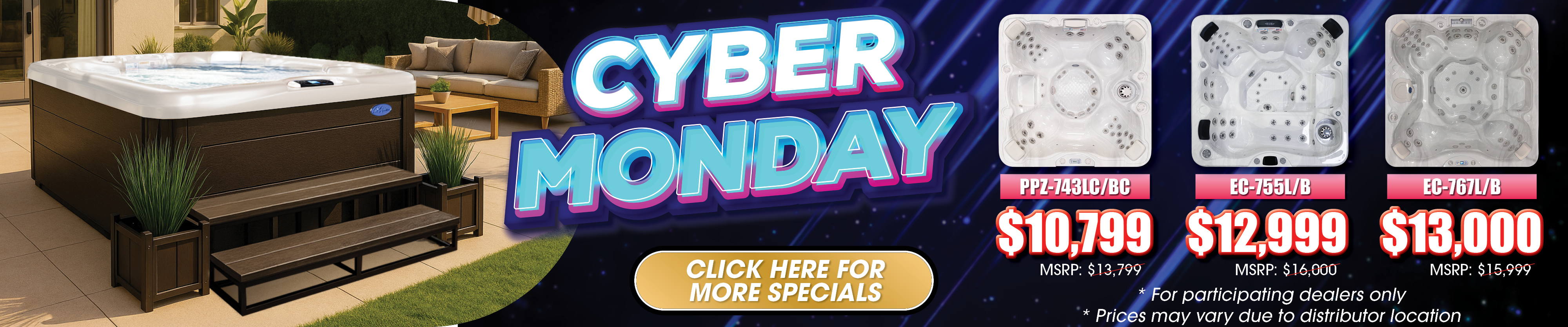 Calspas hot tub being used in a family setting - Chandler